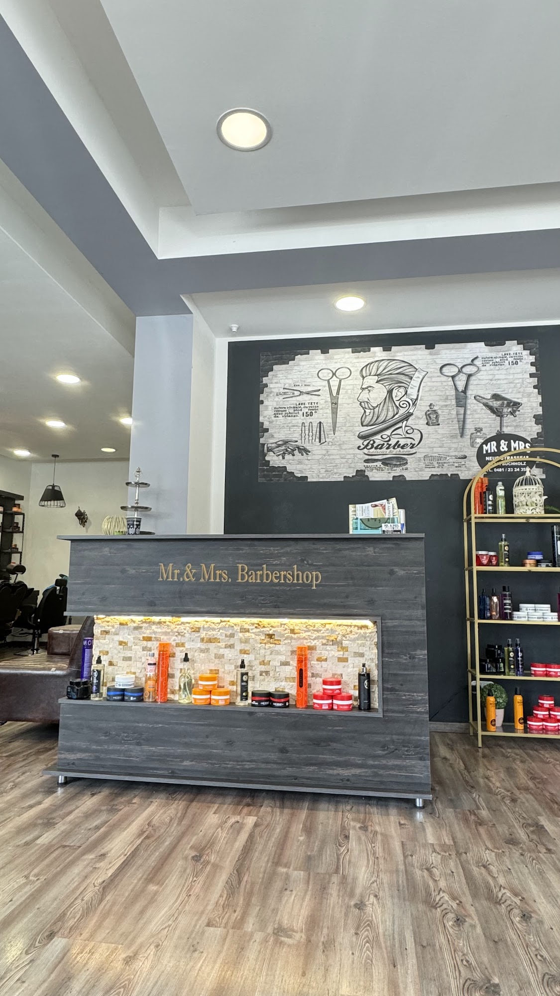 Empfang mit Mr. & Mrs. Barbershop-Signatur